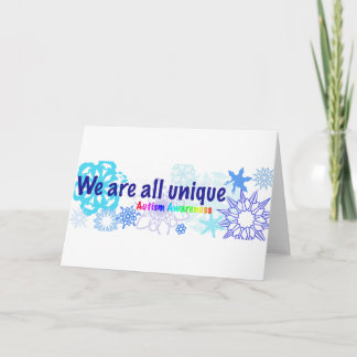 Cartes Pour Fêtes Annuelles snowflakes_autism