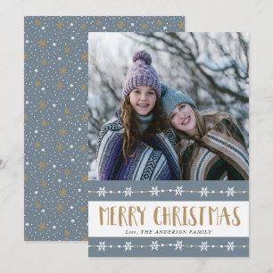 Cartes Pour Fêtes Annuelles Snowflakes Joyeux Noël Snowflakes Photo