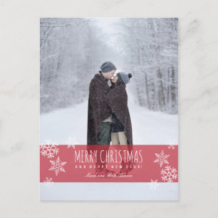 Cartes Pour Fêtes Annuelles Snowflakes MERRY CHRISTMAS