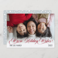 Snowflakes minimaliste Vacances Chaudes Photo