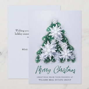 Cartes Pour Fêtes Annuelles Snowflakes Noël Accueil d'entreprise
