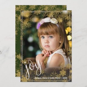 Cartes Pour Fêtes Annuelles Snowflakes Photo de Noël