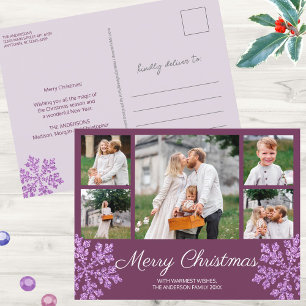 Cartes Pour Fêtes Annuelles Snowflum Plum Bling 5 Photo de famille Noël