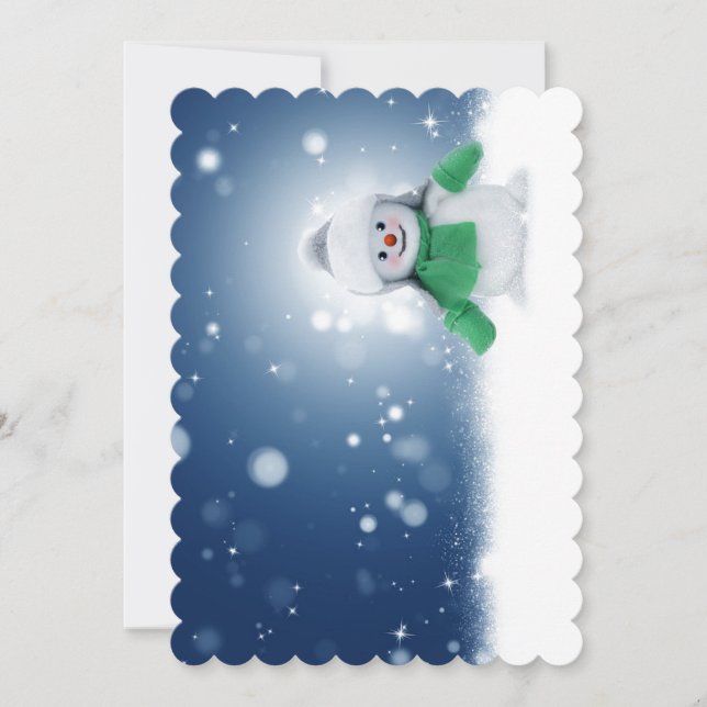 Cartes Pour Fêtes Annuelles Snowman (Devant)