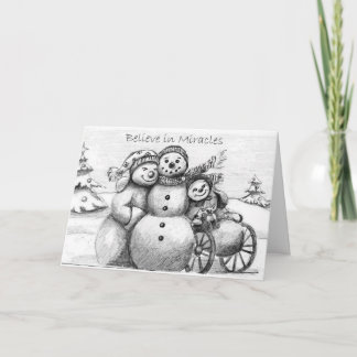 Cartes Pour Fêtes Annuelles Snowman
