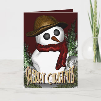 Cartes Pour Fêtes Annuelles Snowman