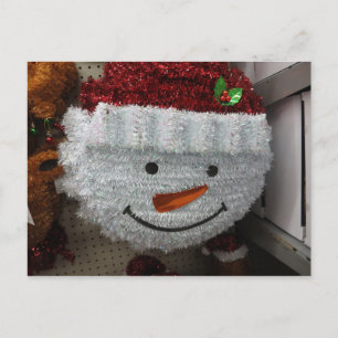 Cartes Pour Fêtes Annuelles Snowman À Santa Hat