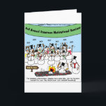 Cartes Pour Fêtes Annuelles Snowman Convention Drôle cadeaux de Noël & Tee - s<br><div class="desc">Vous regardez un Rick London de cadeaux de dessin animé, de tee - shirts, ou de collection intitulé "Snowman Convention". Nous sommes honorés que vous nous ayez rendu visite. Ici vous trouverez des dessins primés par l'équipe de Londons Times Cartoons, classé n°1 de dessin animé sur Google depuis 2005 Nous...</div>