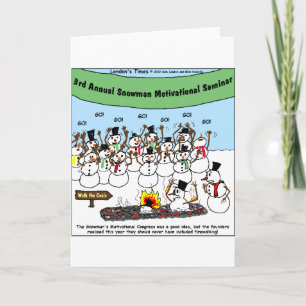 Cartes Pour Fêtes Annuelles Snowman Convention Drôle cadeaux de Noël & Tee - s