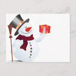 Cartes Pour Fêtes Annuelles Snowman for Christmas / X-mas