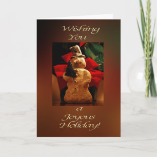 Cartes Pour Fêtes Annuelles Snowman Joyeuses Fêtes