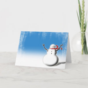 Cartes Pour Fêtes Annuelles Snowman mignon Noël Noël Noël Noël Noël Noël Vacan