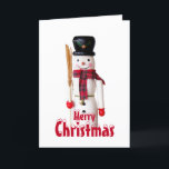 Cartes Pour Fêtes Annuelles Snowman Nutcracker - Texte personnalisé<br><div class="desc">2025</div>
