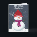 Cartes Pour Fêtes Annuelles Snowman Winter Wonderland<br><div class="desc">Snowman Winter Wonderland Laisser Neige, Laisser Neige, Laisser Neige, Laisser Neige. Célébrez la saison avec ce thème d'hiver amusant et fantasque. Ce design hivernal se compose d'un bonhomme de neige amusant et aimant et de deux enfants gais vêtus de leurs chandails hivernaux les plus chauds. Amusez-vous avec les accessoires, les...</div>