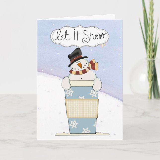 Cartes Pour Fêtes Annuelles Snowmen (Devant)