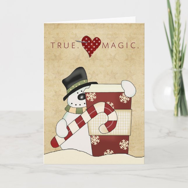 Cartes Pour Fêtes Annuelles Snowmen (Devant)