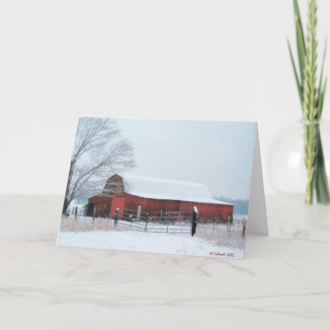 Cartes Pour Fêtes Annuelles Snowy (Devant)