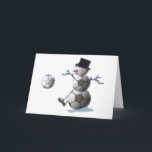 Cartes Pour Fêtes Annuelles Soccer Ball Snowman Noël<br><div class="desc">Cute Soccer boule bonhomme de neige espère que vos vacances commencent! Marchandises de Noël amusantes et idées cadeaux pour les amateurs de football sur votre liste de shopping de vacances!</div>