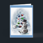 Cartes Pour Fêtes Annuelles Soccer Ball Snowman Noël<br><div class="desc">Cute Soccer boule bonhomme de neige espère que vos vacances commencent! Marchandises de Noël amusantes et idées cadeaux pour les amateurs de football sur votre liste de shopping de vacances!</div>