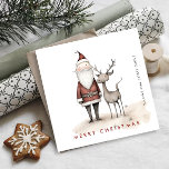 Cartes Pour Fêtes Annuelles Société de Noël minimaliste du Père Noël<br><div class="desc">Surprenez et apportez la joie à vos proches et rendez la fête inoubliable. Pour plus de personnalisation,  cliquez sur le lien "customiser plus" et utilisez notre outil de conception pour modifier ce modèle.</div>
