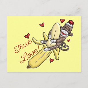 Cartes Pour Fêtes Annuelles Sock Monkey Valentine Merchandises