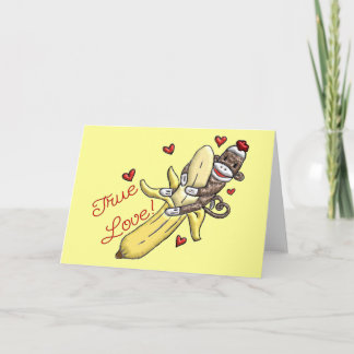 Cartes Pour Fêtes Annuelles Sock Monkey Valentine Merchandises