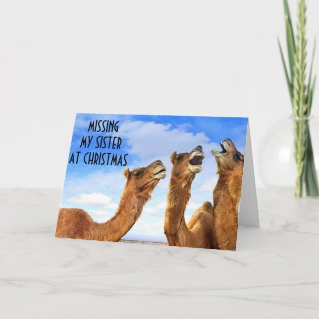 CARTES POUR FÊTES ANNUELLES SOEUR=CHANTER LE BLUES-MISS U AU MOMENT DE NOËL! (Devant)