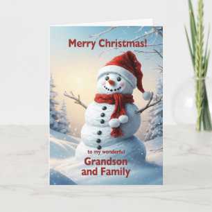 Cartes Pour Fêtes Annuelles Soeur Christmas Snowman