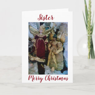 CARTES POUR FÊTES ANNUELLES ***SOEUR SPÉCIALE*** ANGES POUR VOUS À NOËL