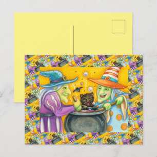 CARTES POUR FÊTES ANNUELLES SOEURS DE TÉMOIGNAGE, CHAT NOIR & HALLOWEEN BREW