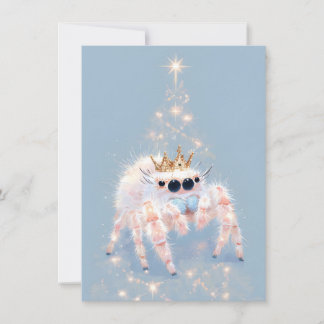 Cartes Pour Fêtes Annuelles Soft Pretty Jumping Spider Christmas Cards