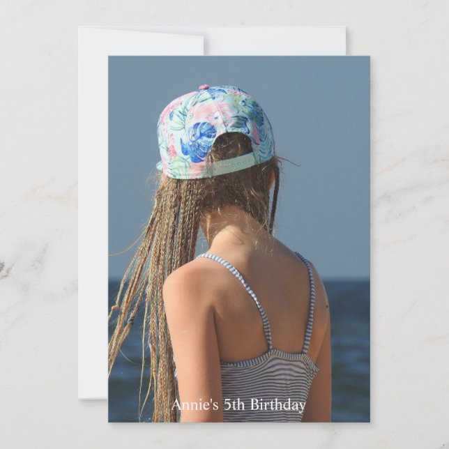 Cartes Pour Fêtes Annuelles Soins des cheveux de sirène, ajouter votre propre  (Devant)