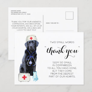 Cartes Pour Fêtes Annuelles Soins infirmiers de Merci personnalisés