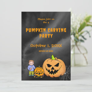 Cartes Pour Fêtes Annuelles Soirée de décoration de citrouilles Halloween Jack
