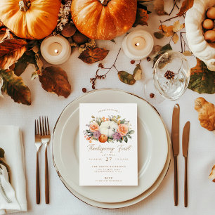 Cartes Pour Fêtes Annuelles Soirée de Thanksgiving Fête Citrouille