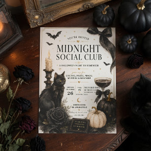 Cartes Pour Fêtes Annuelles Soirée du Midnight Social Club pour Halloween