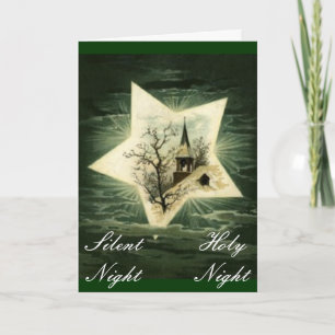 Cartes Pour Fêtes Annuelles Soirée silencieuse, Soirée Sainte