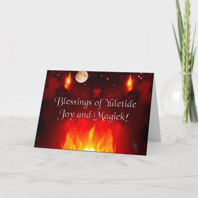 Cartes Pour Fêtes Annuelles Soirée solstice (Devant)