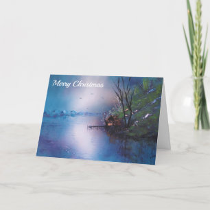 Cartes Pour Fêtes Annuelles Soirées silencieuses, lumières douillettes"