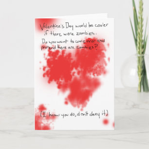 Cartes Pour Fêtes Annuelles Sois à moi, Zombie Valentine