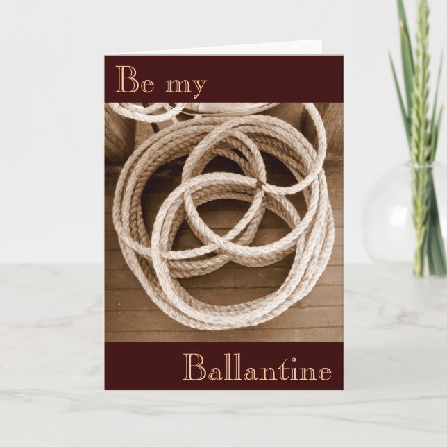 Cartes Pour Fêtes Annuelles Sois ma ballantine (Devant)