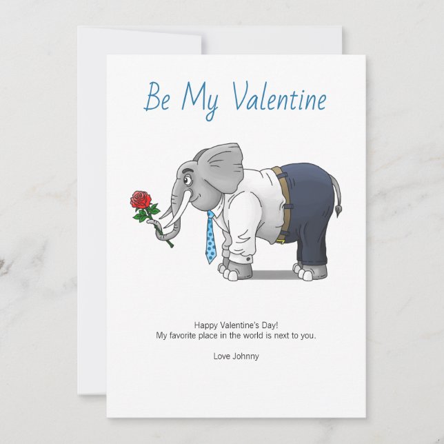 Cartes Pour Fêtes Annuelles Sois Ma Saint-Valentin (Devant)