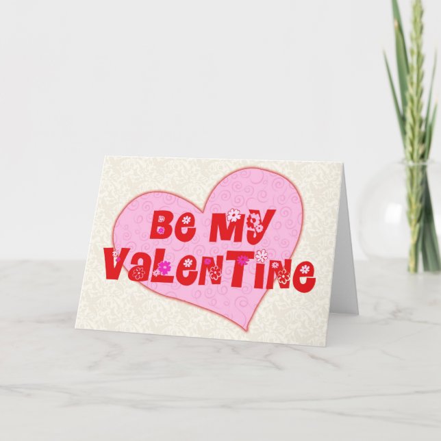 Cartes Pour Fêtes Annuelles Sois ma Saint Valentin (Devant)