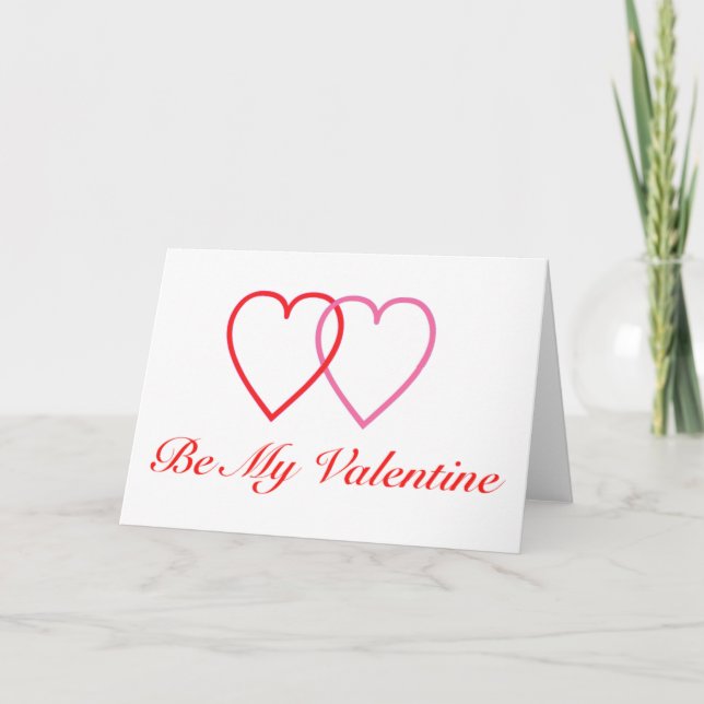 Cartes Pour Fêtes Annuelles Sois ma Saint Valentin (Devant)