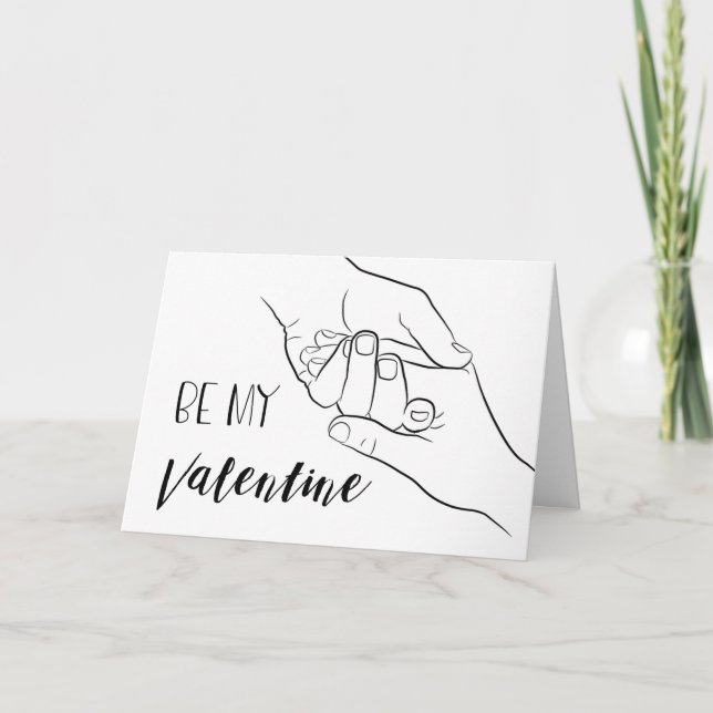 Cartes Pour Fêtes Annuelles Sois ma Saint Valentin mignonne amour Saint Valent (Devant)