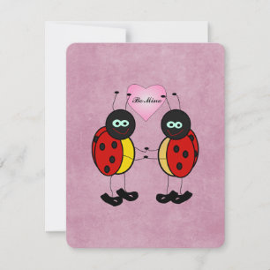 Cartes Pour Fêtes Annuelles Sois Mienne Rose Ladybug Ado Saint Valentin