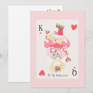 Cartes Pour Fêtes Annuelles Sois mon roi et ma reine de la Saint-Valentin 