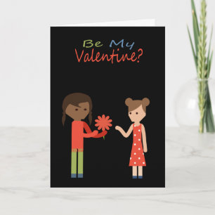 Cartes Pour Fêtes Annuelles Sois Mon Thème Lesbien Valentine