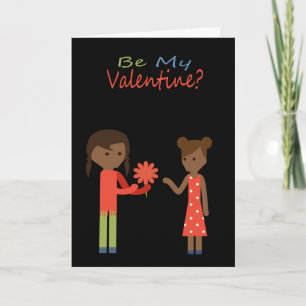 Cartes Pour Fêtes Annuelles Sois Mon Thème Lesbien Valentine