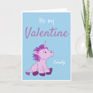 Cartes Pour Fêtes Annuelles Sois mon Valentin Licorne Mignonne de la Saint-Val